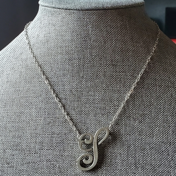 Jewel Kade Jewelry Pewter Initial S Necklace Jk By Thirtyone Silver Poshmark